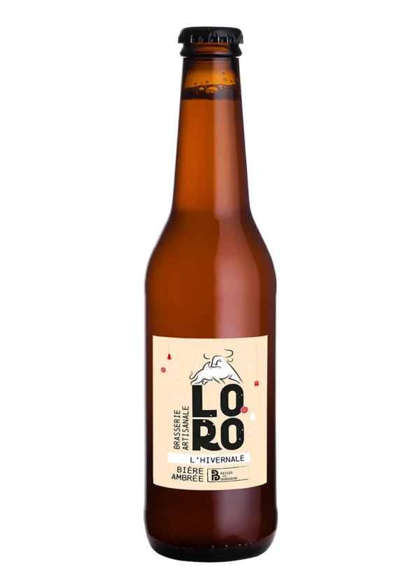 Bière ambrée Loro L'hivernale