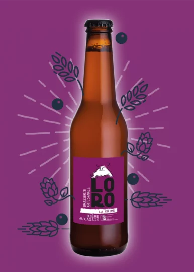 Bière blonde au cassis Loro La Krime
